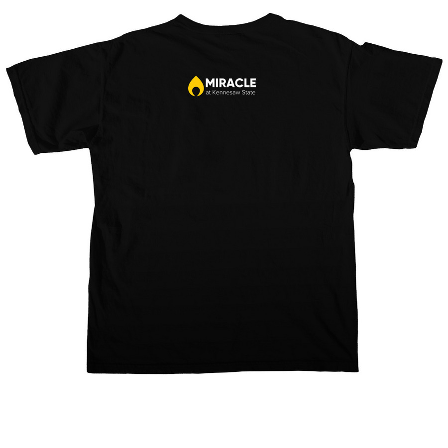 Let's make babies (healthy), a Black Comfort Colors Unisex Tee (back-view)