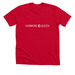 Hormone Queen - White Logo Apparel, a Solid Red Blend Premium Unisex Tee