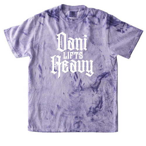 &nbsp;Dani Lifts Heavy Merch, a Amethyst Comfort Colors Colorblast Tee