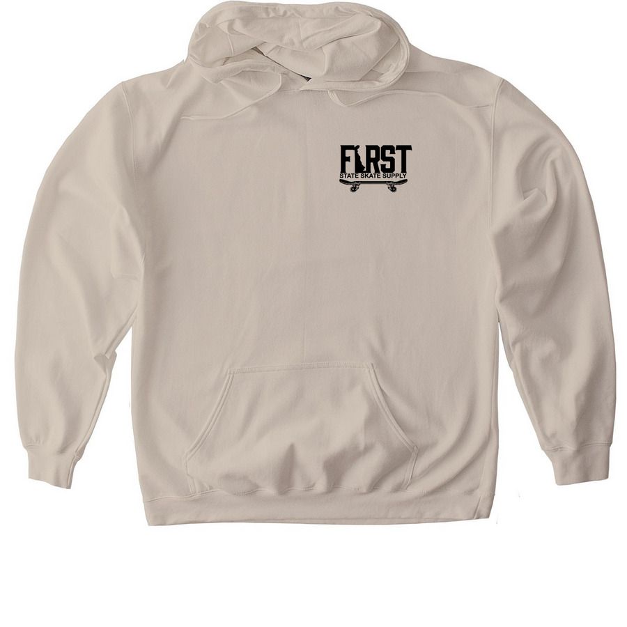 Delaware Pusher, a Sand Gildan Softstyle Pullover Hoodie
