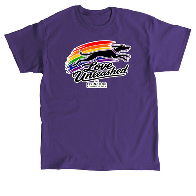 Love Unleashed, a Purple Classic Unisex Tee