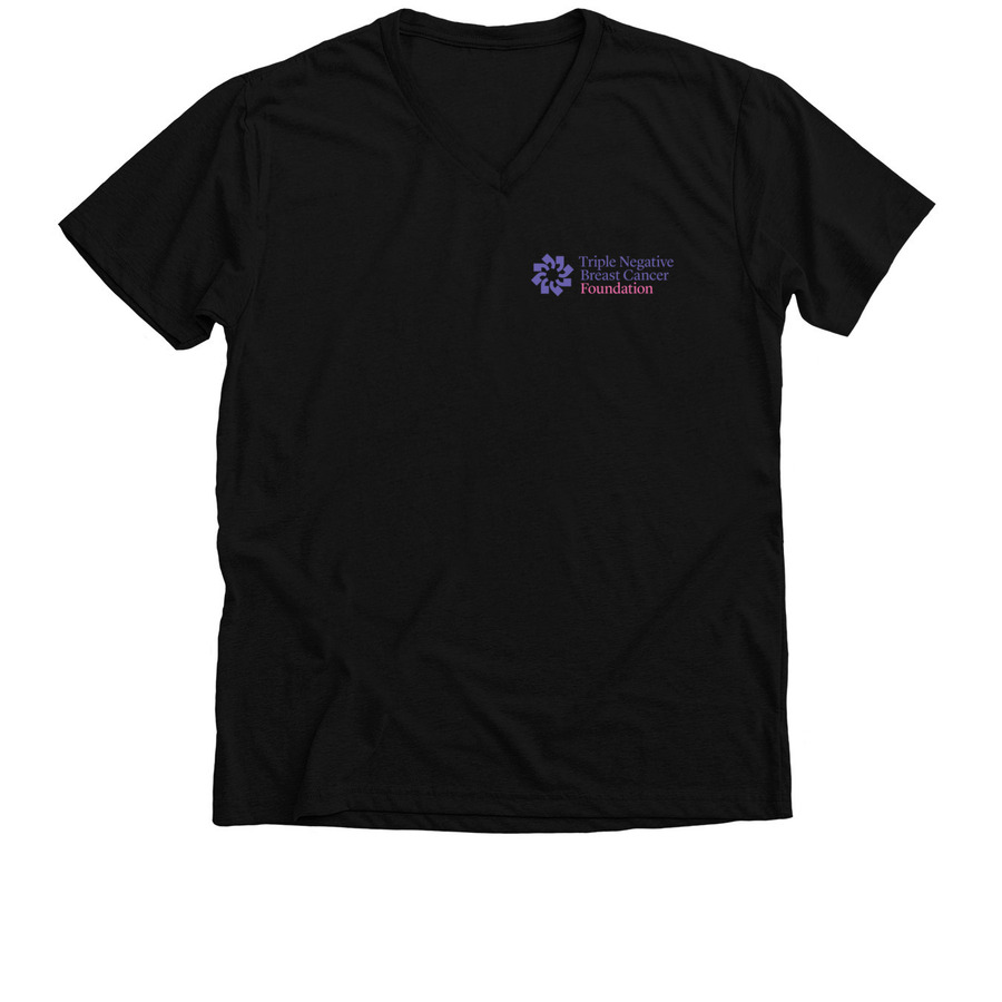 TNBC Foundation Shirts, a Solid Black Blend Premium V-Neck Tee