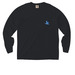 Splashberry Groovy Long Sleeve, a Black Comfort Colors Long Sleeve Pocket Tee