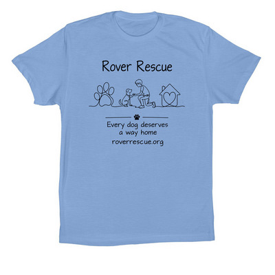 Rover Rescue?s 2026 Fundraiser, a Carolina Blue Premium Cotton Tee