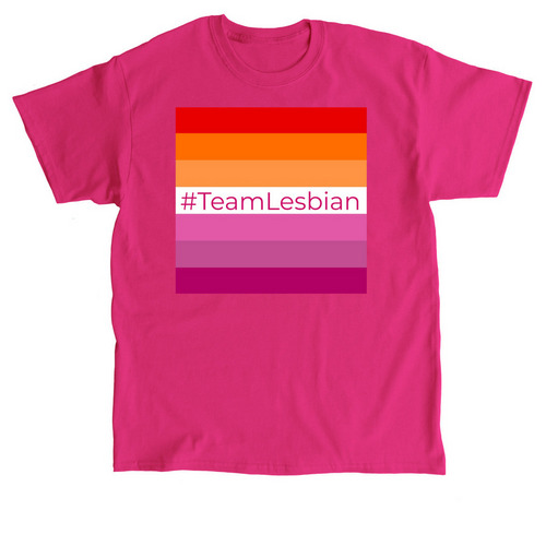 #TeamLesbian PRIDE, a Heliconia Classic Unisex Tee