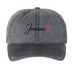 JW Hats, a Black Printed Pigment Dye Baseball Cap