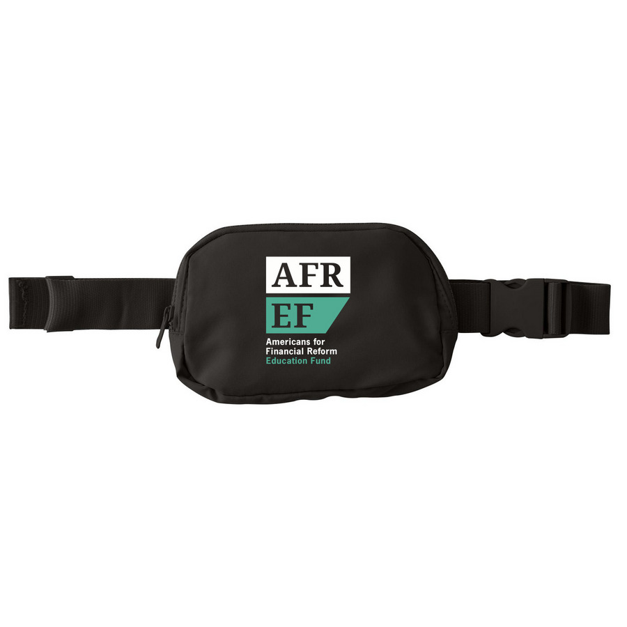 AFREF Hip bag, a Deep Black Matte Hip Pack