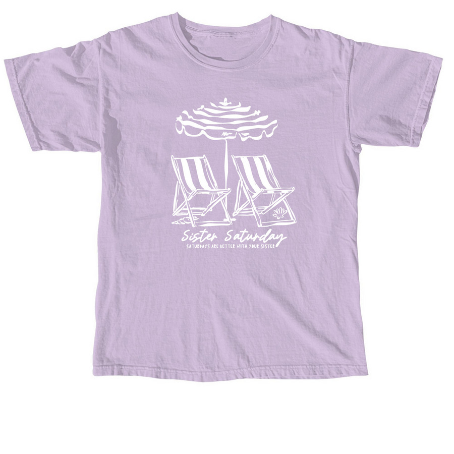 Taren + Candice's Sister Saturday, a Orchid Comfort Colors Unisex Tee
