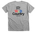 Wild Country T-shirt, a Athletic Heather Premium V-Neck Tee (back-view)