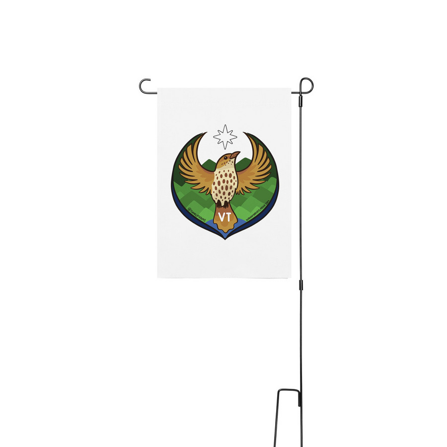 Rebel Thrush - Flags, a White 12" x 18" Yard Flag with Stake