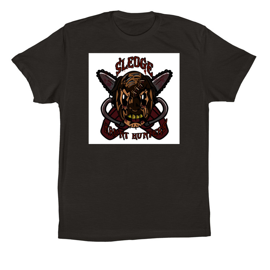 Solid color logo, a Black Premium Cotton Tee
