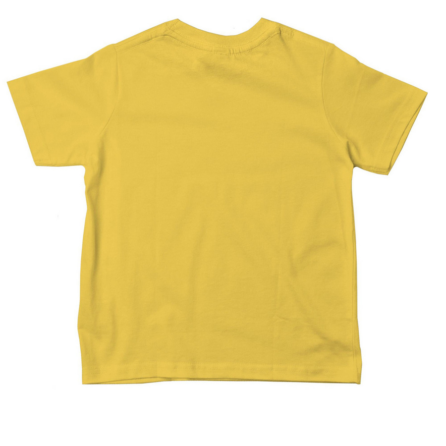 My First MillerFest toddler, a Yellow Toddler Tee (back-view)
