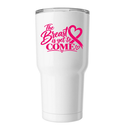 Sip for the Cure, a White Insulated Tumbler