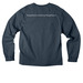 Neighbors Helping Neighbors Collection 2026, a Vintage Navy Unisex Heavyweight Long Sleeve Tee (back-view)