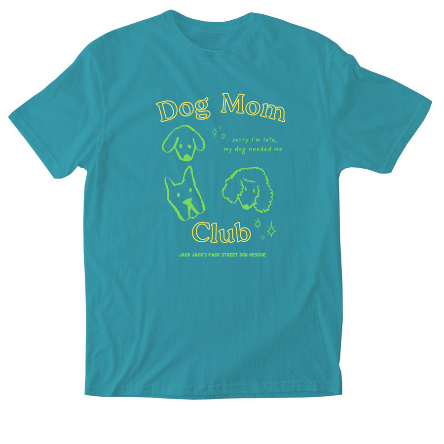 Dog Mom Club (Street Dog Edition), a Jade Dome Softstyle Cotton Tee