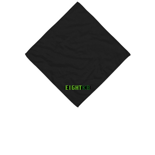 EightKB Bandana!, a Black Cotton Bandana