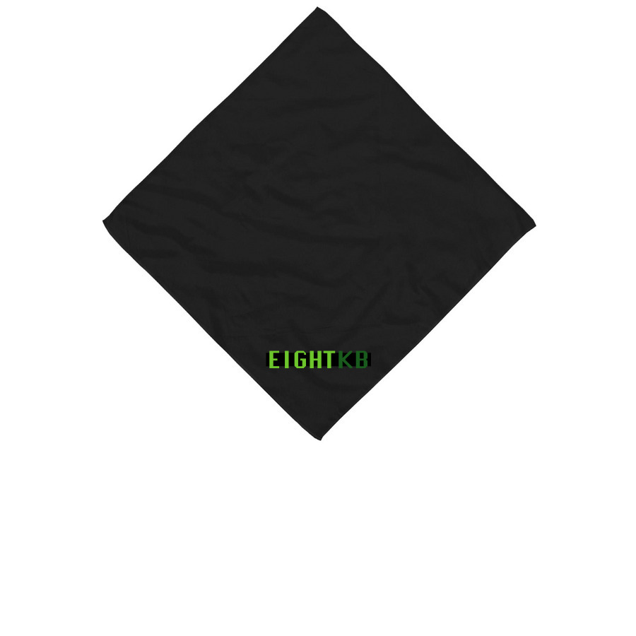 EightKB Bandana!, a Black Cotton Bandana