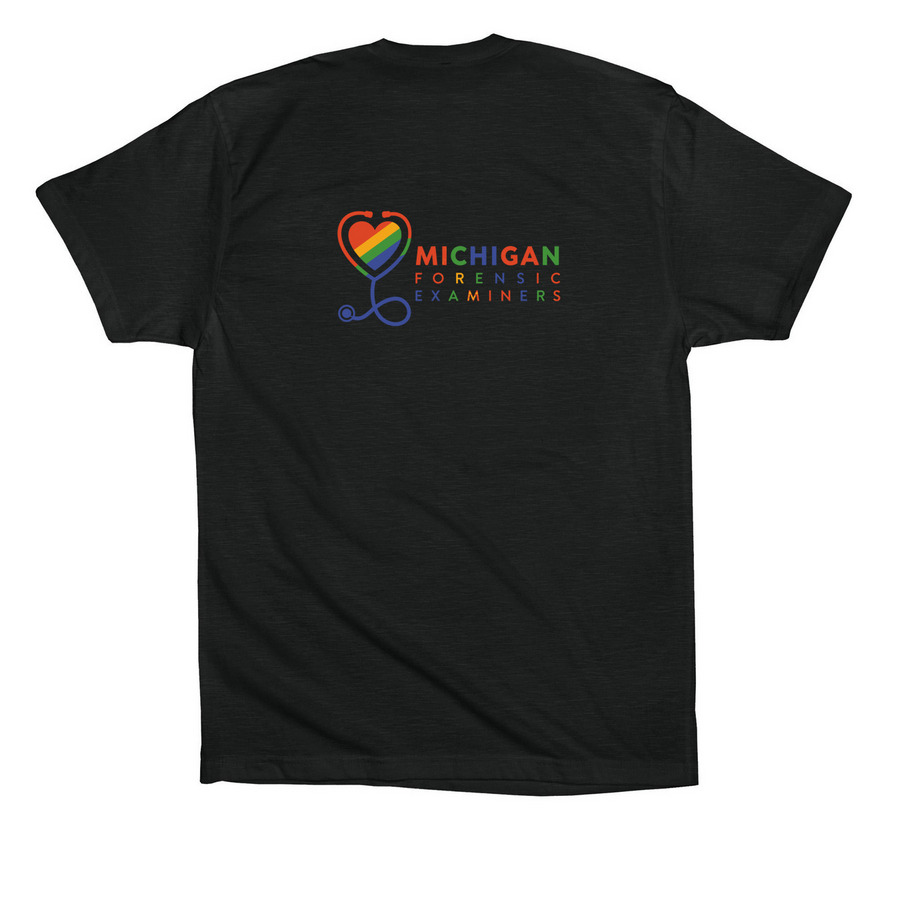 PRIDE shirt 1, a Vintage Black Premium Cotton Tee (back-view)