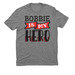 Support Bobbie, a Aluminum Grey Allmade Eco Triblend Unisex Tee