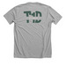 Camp FWD, a Athletic Heather Premium Unisex Tee (back-view)