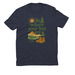 Be where your feet are, a Rebel Blue Allmade Eco Triblend Unisex Tee