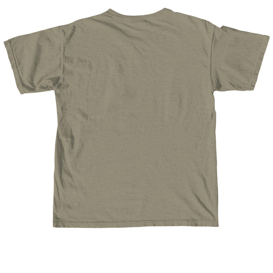 Comfy Tops, a Sandstone Comfort Colors Unisex Tee (back-view)