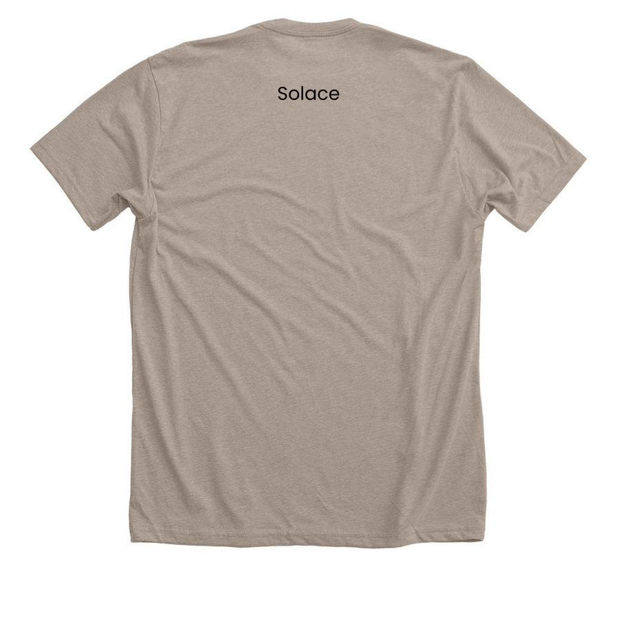 Kindness looks good on everyone, a Heather Stone Premium Unisex Tee (back-view)