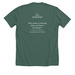 9th MTLA VernScope Open Bass Tournament, a Heather Forest Premium Unisex Tee (back-view)