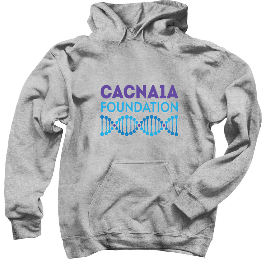 Keep warm while supporting CACNA1A, a Sport Grey Pullover Hoodie