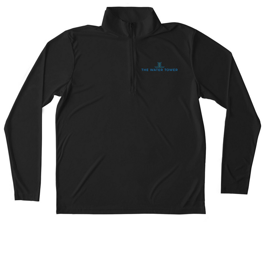 TWT Quarter Zip, a Black Unisex Performance Quarter Zip Pullover