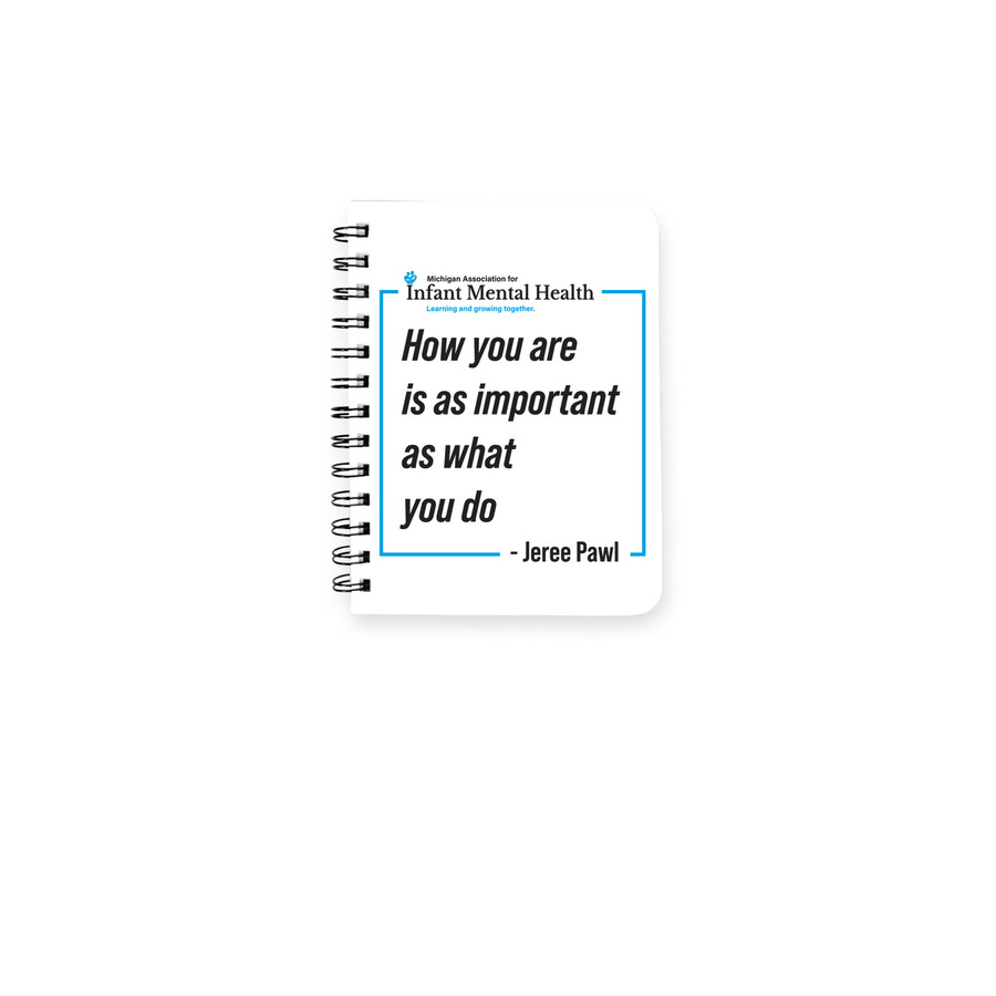 Journal with Quote, a White Spiral Notebook