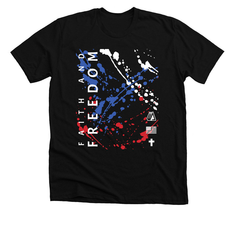 WAW FAITH AND FREEDOM COLLECTION, a Solid Black Blend Premium Unisex Tee