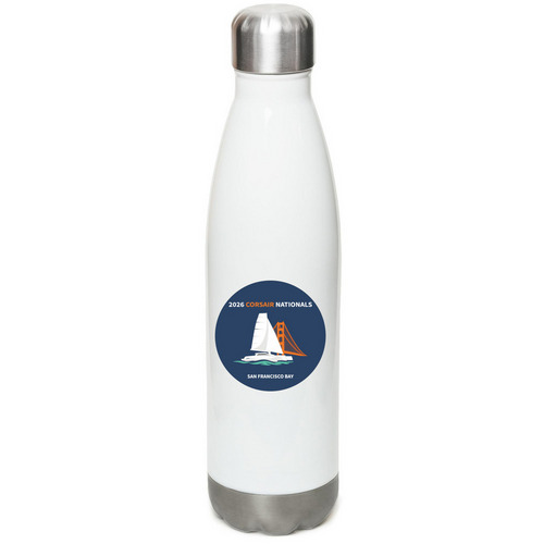 Stainless Steel Water Bottle, a White Stainless Steel Water Bottle