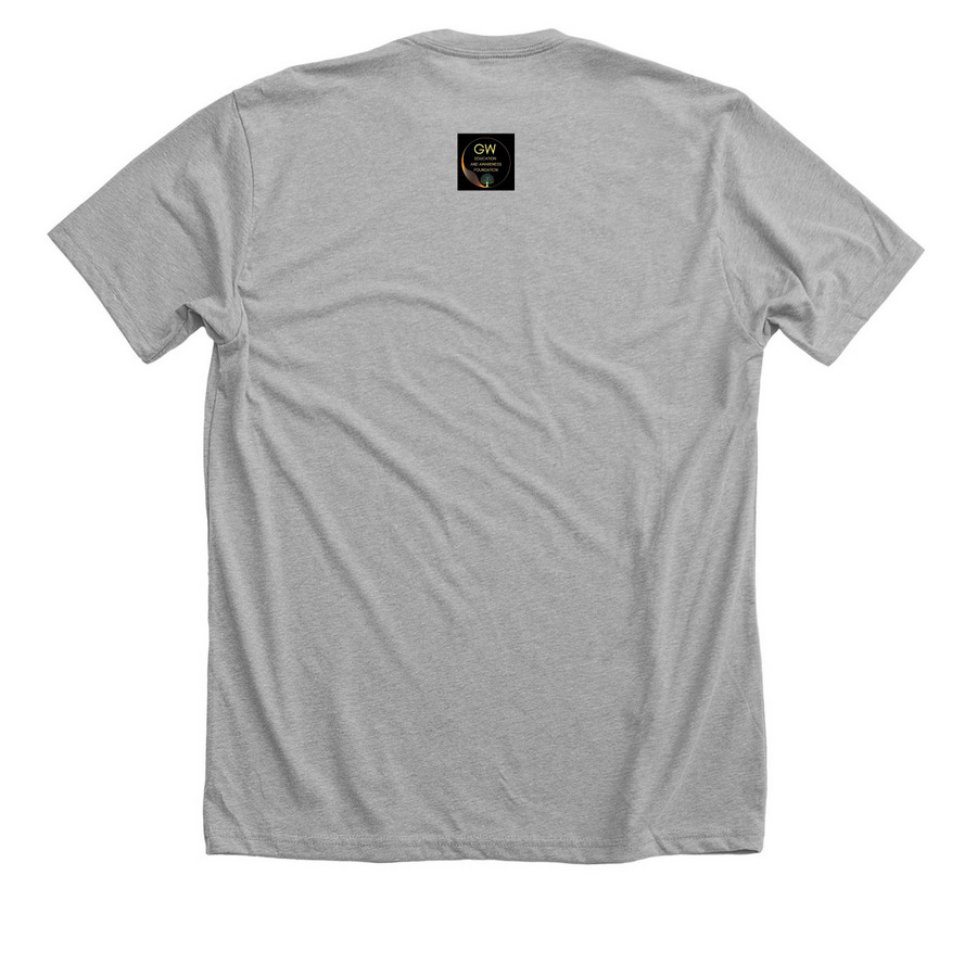 Halt! I'm Allergic to Men, a Athletic Heather Premium Unisex Tee (back-view)