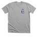 Small Logo Old School Cool Bobcat, a Athletic Heather Premium Unisex Tee