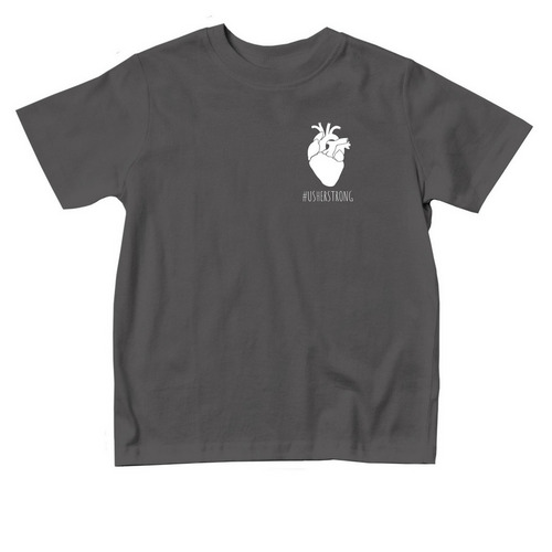 Usher Strong, a Charcoal Toddler Tee