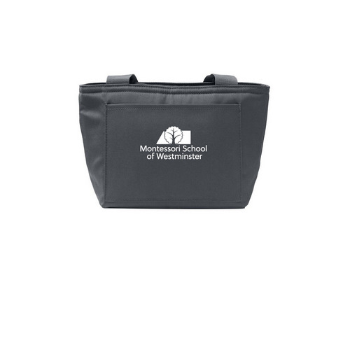 Lunch Tote: MSW Logo, a Grey Steel Insulated Lunch Tote
