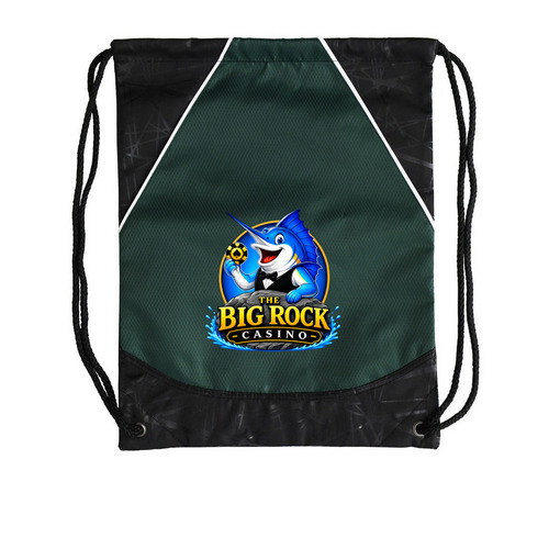 Big Rock Draw String Bag, a Forest Green Rival Cinch Pack