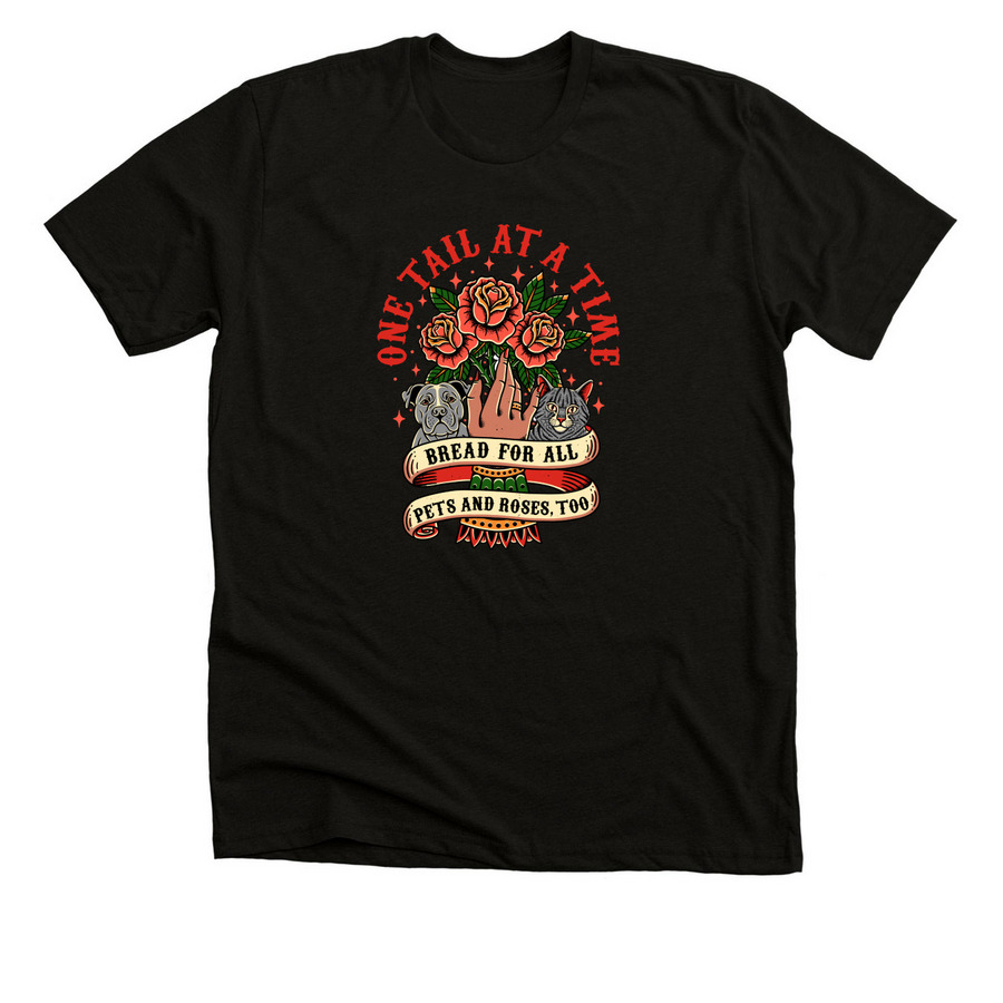 Bread for All, a Solid Black Blend Premium Unisex Tee