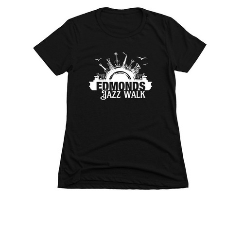 Edmonds Jazz Walk, a Black Women's Slim Fit Tee