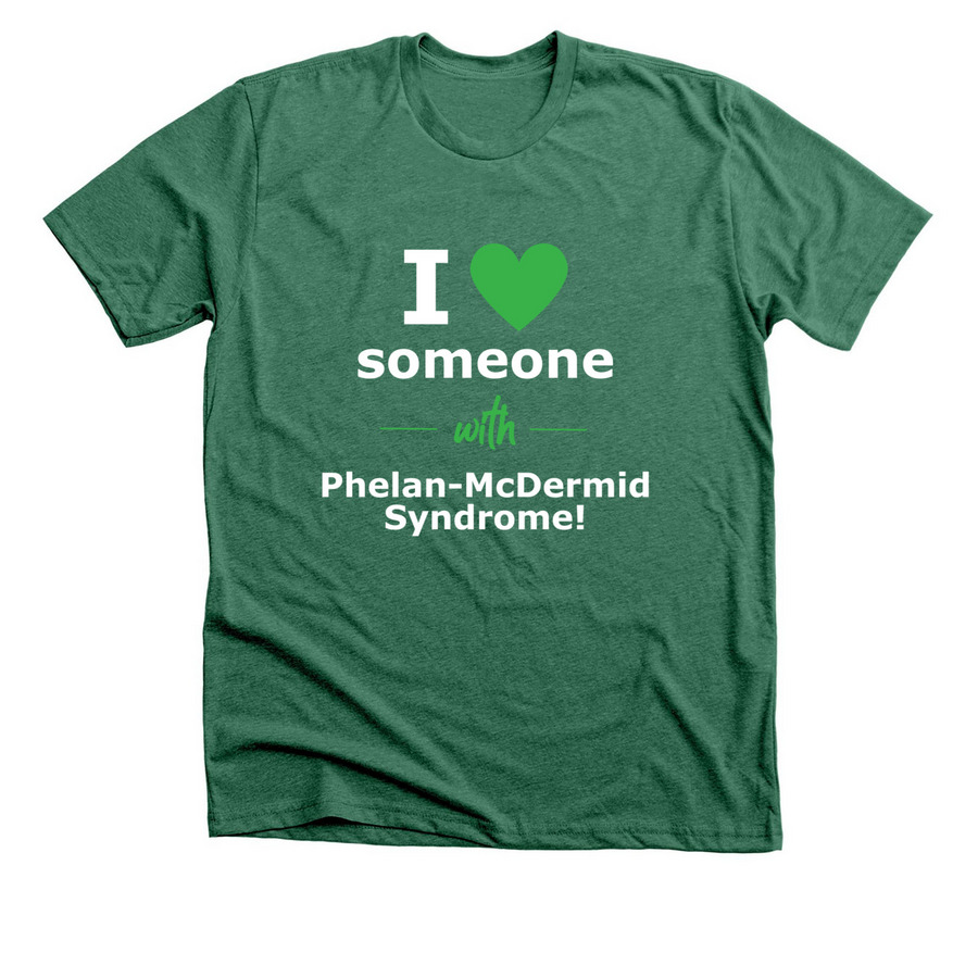 I Heart (green), a Heather Grass Green Premium Unisex Tee