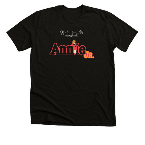 Annie Jr - Cross, a Solid Black Blend Premium Unisex Tee