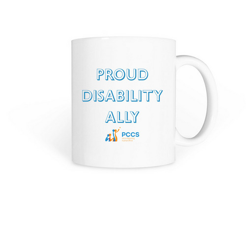 DAI - Disability Ally Mug, a White Coffee Mug