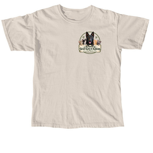 Armin?s Stray Kat-n-Kittens Rescue&nbsp;, a Ivory Comfort Colors Unisex Tee