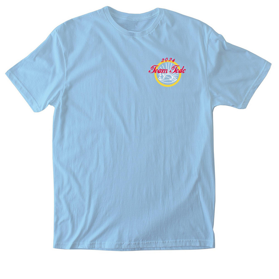 TCDC Breakthrough T1D 2024 Walk T-Shirts, a Light Blue Softstyle Cotton Tee