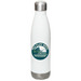 Water Bottle, a White Stainless Steel Water Bottle