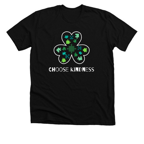 Lucky to Be Inclusive ? Choose Kindness, a Solid Black Blend Premium Unisex Tee