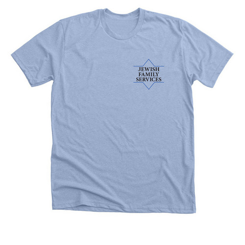 JFS T-SHIRTS & TANKS, a Heather Baby Blue Premium Unisex Tee
