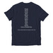 Every Animal Deserves...(white lettering)&nbsp;, a Night Sky Navy Allmade Organic Cotton Unisex Tee (back-view)