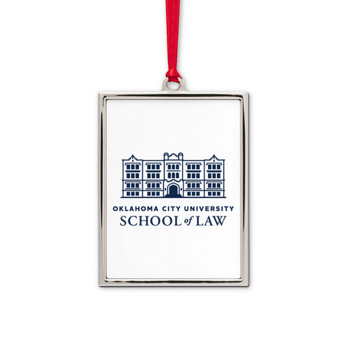 OCU Law Ornament&nbsp;, a White Silver Portrait Frame Ornament